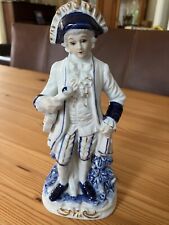 Porzellan Figur, Herr mit Geige, Rokoko, Barock