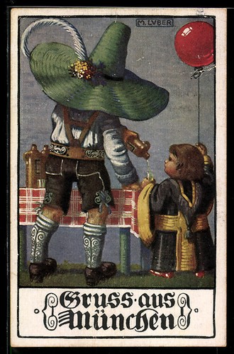 Künstler max luber - künstler-ak,