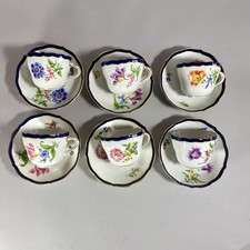 6 Mokkatassen Meissen Bunte