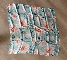 Tuch Halstuch Haarschmuck türkis Blumen