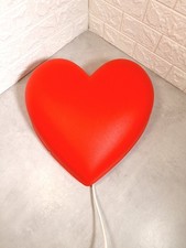 Ikea Smila Hjarta rot herzförmige Nachttischlampe Schlafzimmer/Wohnzimmer/Kinderzimmer