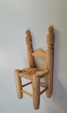 Barbie Stuhl Puppe Holz Korb
