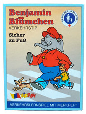 Benjamin Blümchen  Lernspiel Verkehr  "Sicher zu Fuß" Geschenk Quartett