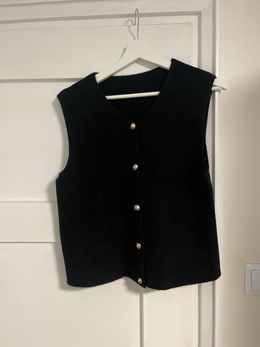 Strickweste wollweste schwarz - wollweste,
