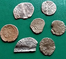 Lot 7 Mittelalter Münzen. Kreuzzüge. Templer Geld. 11-14 Jh