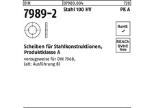 Reyher Unterlegscheibe DIN 7989-2 30/33 x 56 x8 Stahl 100HV