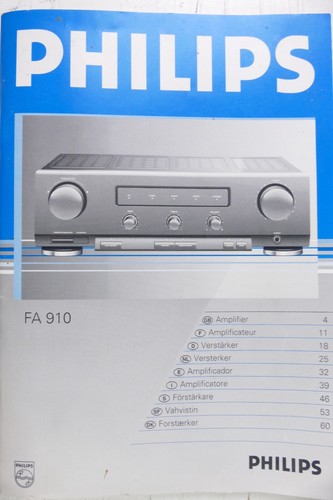 Philips amplifier fa910 - philips,