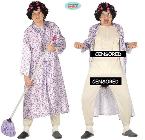 Herren bad grandma - bad, kostüm
