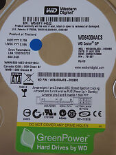 Western Digital WD6400AACS-00G8B0 | HGRNHTJMBN | 31 AUG 2008  640GB disco rigido
