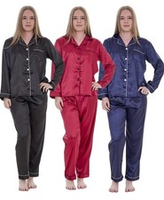 Damen Satin Seide Pyjama Set