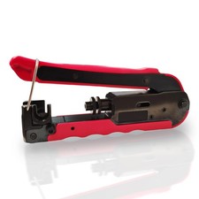 PremiumX Kompressionszange für F-Stecker Crimp Zange Koaxial SAT Kabel RG6 RG59