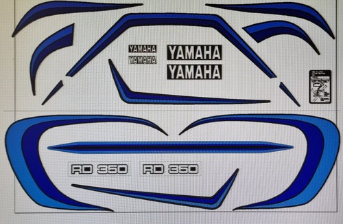 Yamaha rd350lc decal kit - rd350lc, kit,