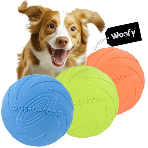 3er set frisbee hundespielzeug - 3er-set,