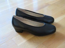 Damenschuhe Pumps von fasan, Gr. 5,5  Weite K, schwarz Leder, sehr guter Zustand