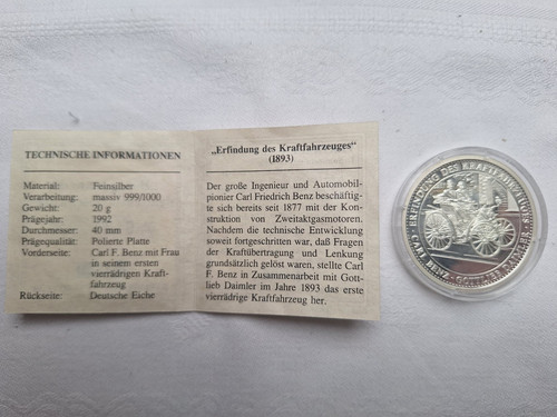 Silbermünze erfindung des - silbermünze, "erfindung