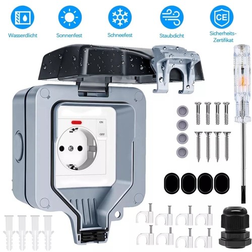 Ip66 steckdosen aufputz - ip66,