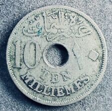 10 Milliemes 1917 / 1335 Ägypten Hussein Kamel KM#316 K020125A