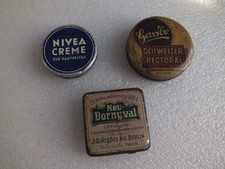 Vintage - 3 kleine Blechdosen