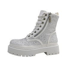 La Strada  Damenschuhe Schnürstiefel Weiß Freizeit