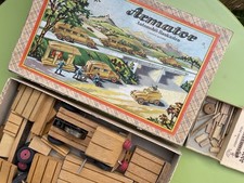 Armator Automobil-Baukasten Holzbaukasten ca. 1935 Militär Fahrzeuge Panzer