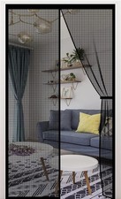 Schwarzes fliegengitter mit - schwarzes,