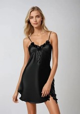 Damen Nachthemd Satin