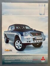 Der Mitsubishi L200 Pick-Up Doppelkabine Original 2004 Vintage Advert Werbung V3