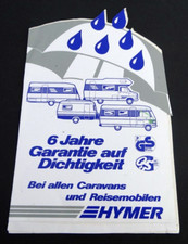 Werbe-Aufkleber Hymer Caravans Reisemobil Wohnwagen Wohnmobil 80er 22 x 14 cm