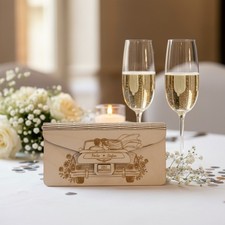 Holz Umschlag Hochzeit