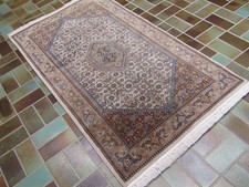 Feiner Handgeknüpfter Perser Orient Teppich Indo BIDJAR Carpet Rug 159x89cm