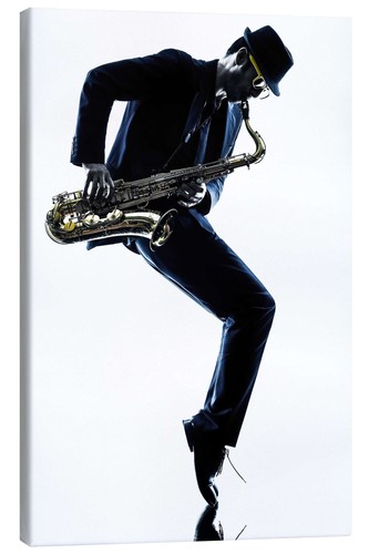 Leinwandbild jazz saxophon - leinwandbild, jazz-saxophon