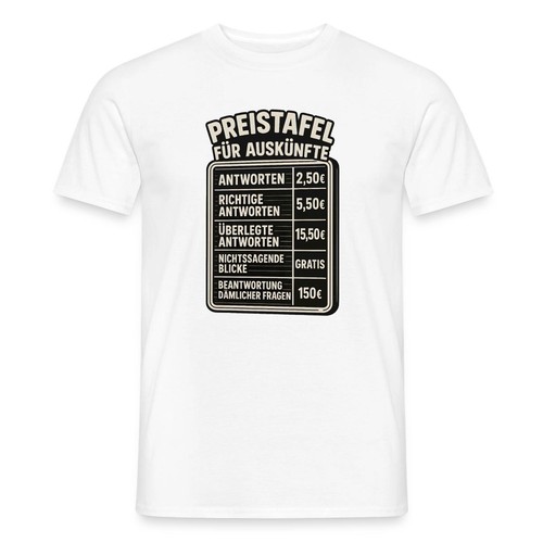 Preistafel auskünfte witzige - preistafel,