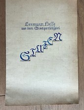 Sammlerstück-Passagen aus Hermann Hesse Glasperlenspiel/gotische Schrift✍️