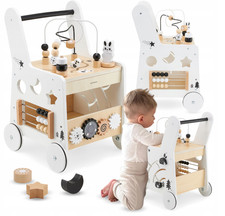 6-in-1 Holz Lauflernwagen