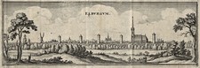 Niederlande Elburg Original Kupferstich Merian 1641