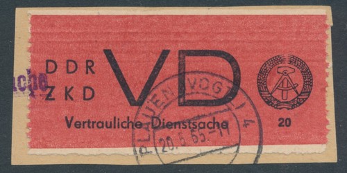 Ddr dd1 dienstmarken - d, ddr-vd