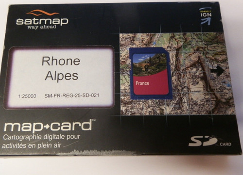 Satmap karte rhone - rhone, sd
