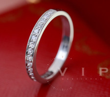 CARTIER 1895 EHERING 19 PAVE DIAMONDS BAGUE RING Pt.950 PLATIN & DIAMANTEN Gr.52