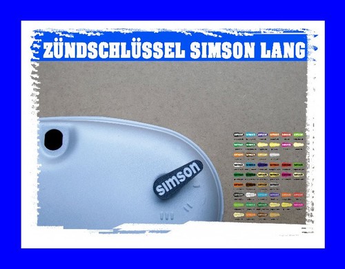 Simson zündschlüssel - simson,