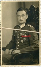 Foto Portrait Wehrmacht Allenstein Ostpr. Stabsfw. mit EK ASA Ordensspange #1