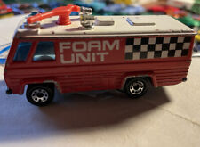 COMMAND VEHICLE FOAM UNIT MATCHBOX MACAU MODELLAUTO FEUERWEHR LKW 1980