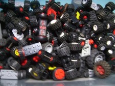 Lego  50 Räder Reifen und 25 Achsen für Auto Autos Fahrzeuge