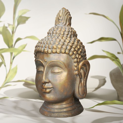 Buddha kopf statue dekofigur - buddha,