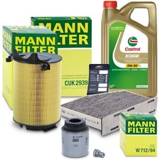 MANN-FILTER INSPEKTIONSPAKET+5L EDGE FLUID 5W-30 LL FÜR VW GOLF PLUS 1.2 1.4 TSI