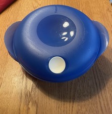 Tupperware Mikrowelle Topf MikroFix 1,1 schwarz/blau Micro fix Neuwertig