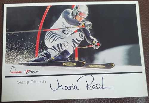 Autogrammkarte maria riesch - maria,
