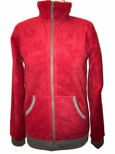 Fleecejacke rot unisex mit