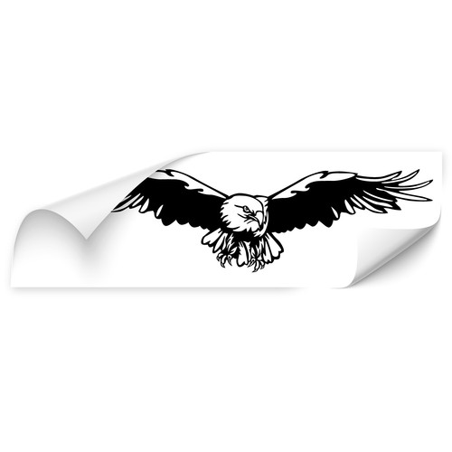 Fliegender adler aufkleber - fliegender,
