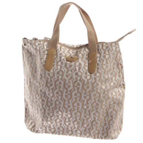 Aigner handtasche braun weiß - handtasche,