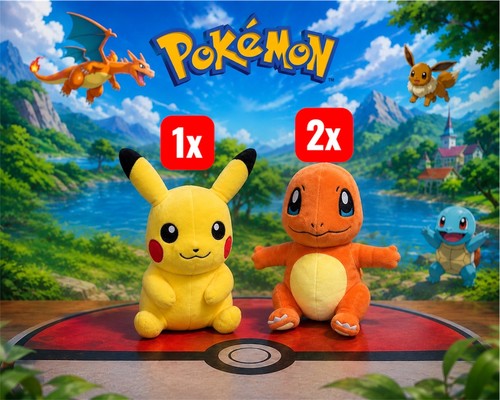 Pokémon pikachu glumanda - &,
